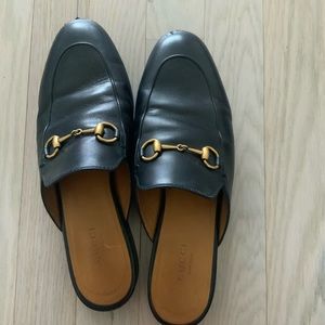 Gucci Princeton Mules- black size 38 with dust bags